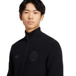 germany national team adidas originals 125th anniversary culturewear half-zip rib-knit top – black Collection – Brazil World Cup Jerseys and T-Shirts