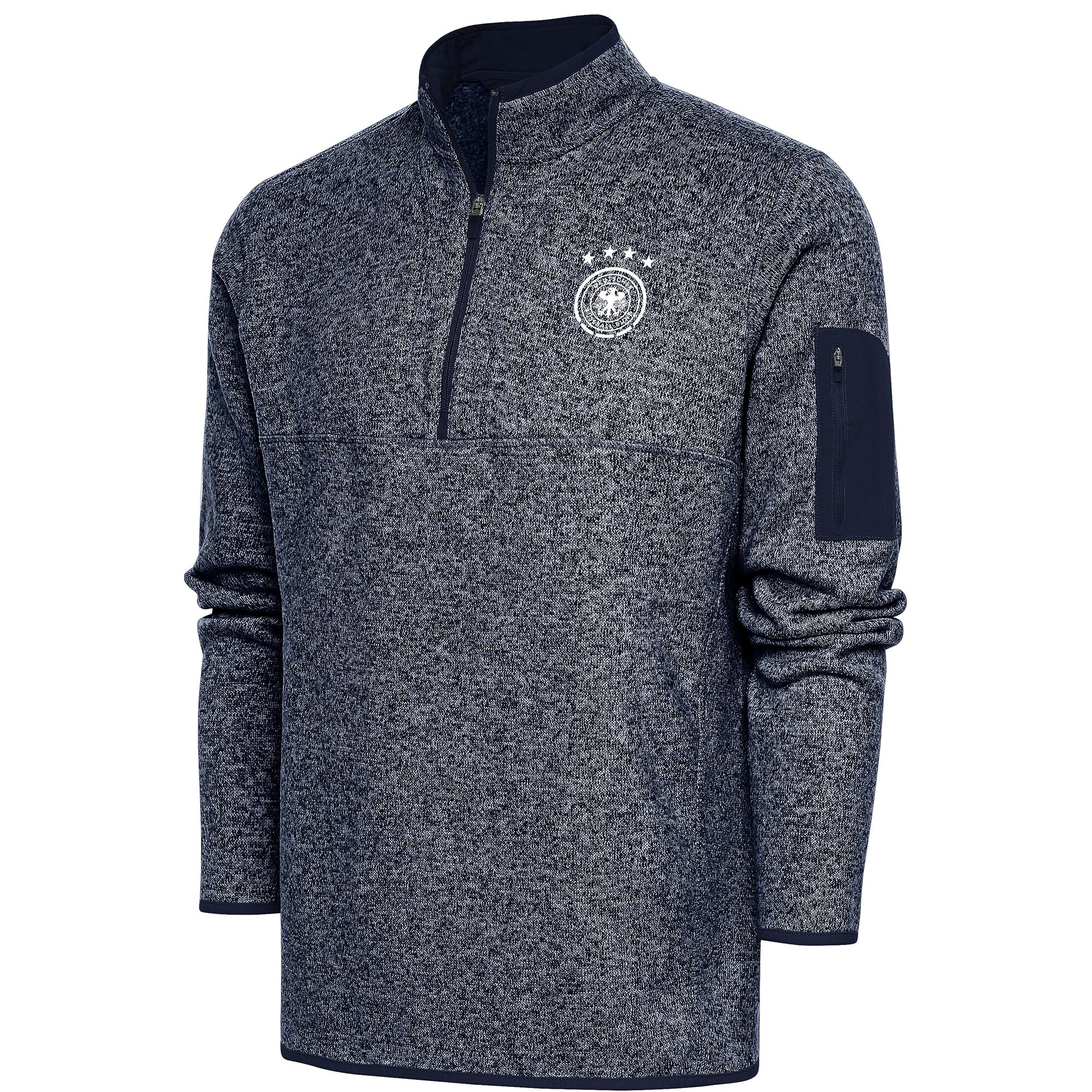 germany national team elevate quarter-zip pullover – heather navy Collection – Brazil World Cup Jerseys and T-Shirts