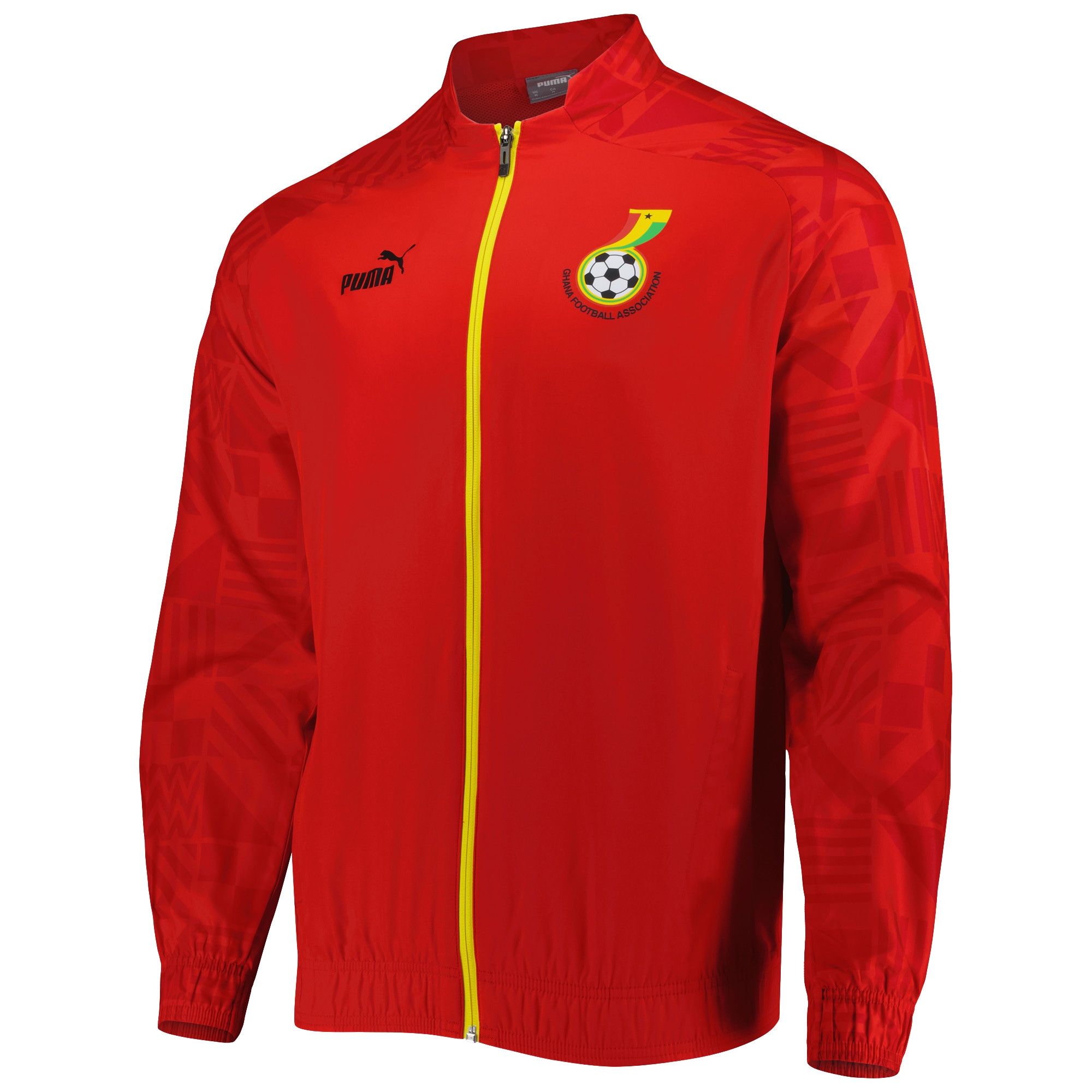 ghana national team puma pre-match raglan full-zip training jacket – red Collection – Brazil World Cup Jerseys and T-Shirts