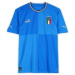 gianfranco zola italy national team autographed fanatics authentic 2022-23 blue home puma jersey – bas Collection – Brazil World Cup Jerseys and T-Shirts