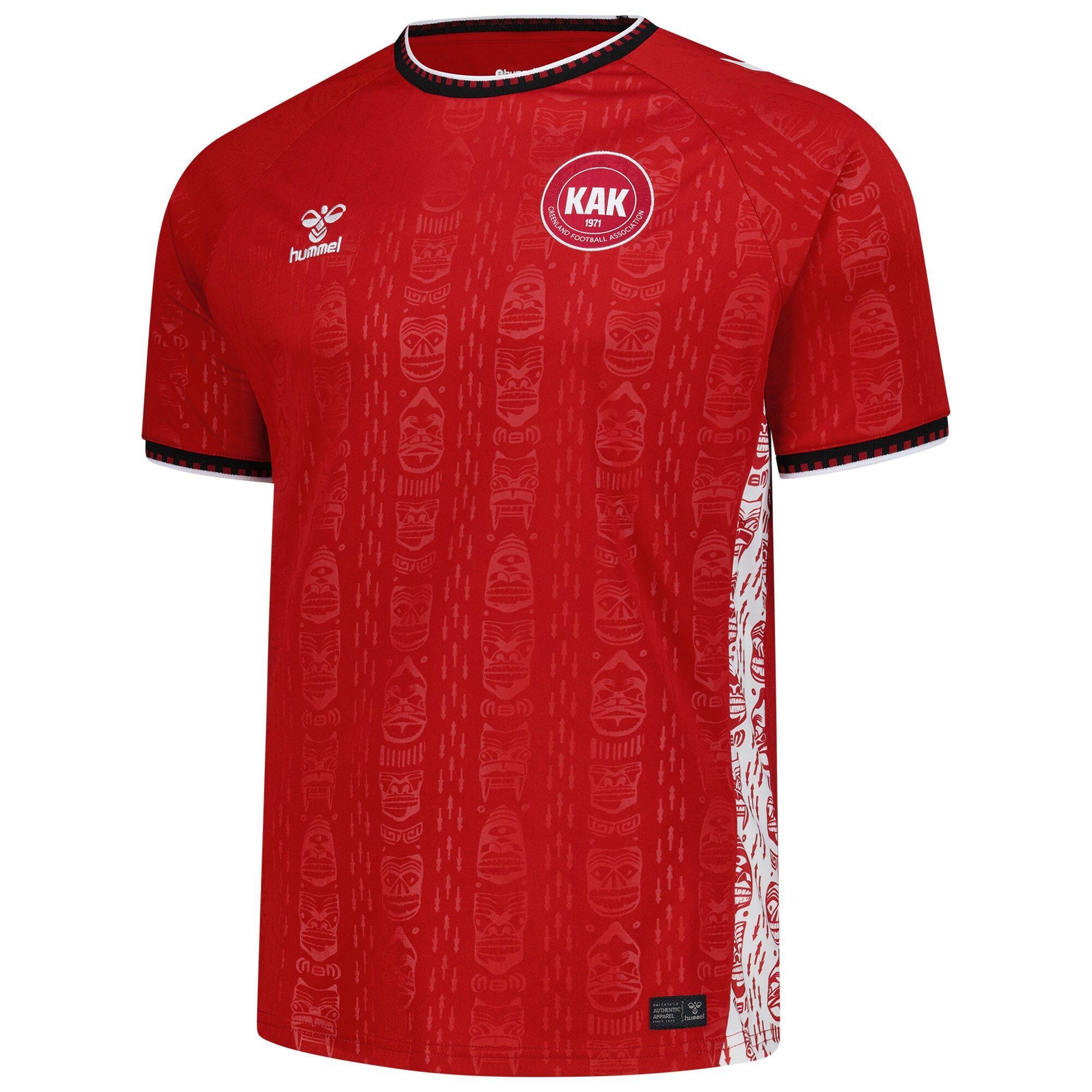 greenland national team hummel 2025 home replica jersey – red Collection – Brazil World Cup Jerseys and T-Shirts