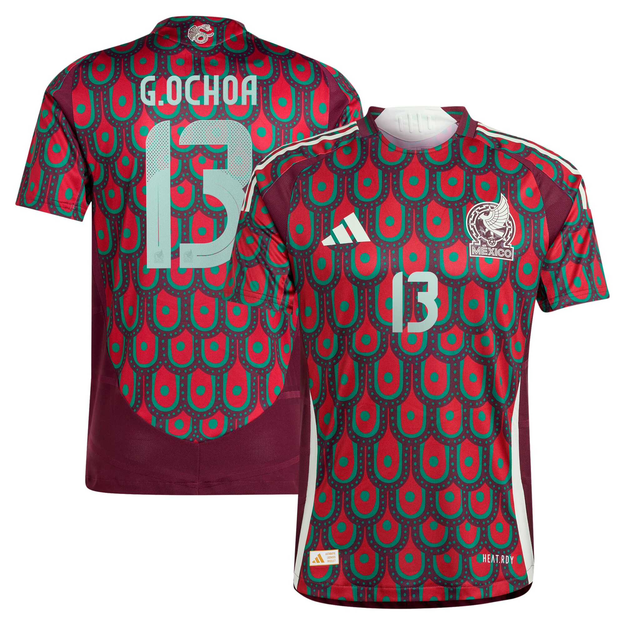 guillermo ochoa mexico national team adidas 2024 home authentic player jersey – burgundy Collection – Brazil World Cup Jerseys and T-Shirts