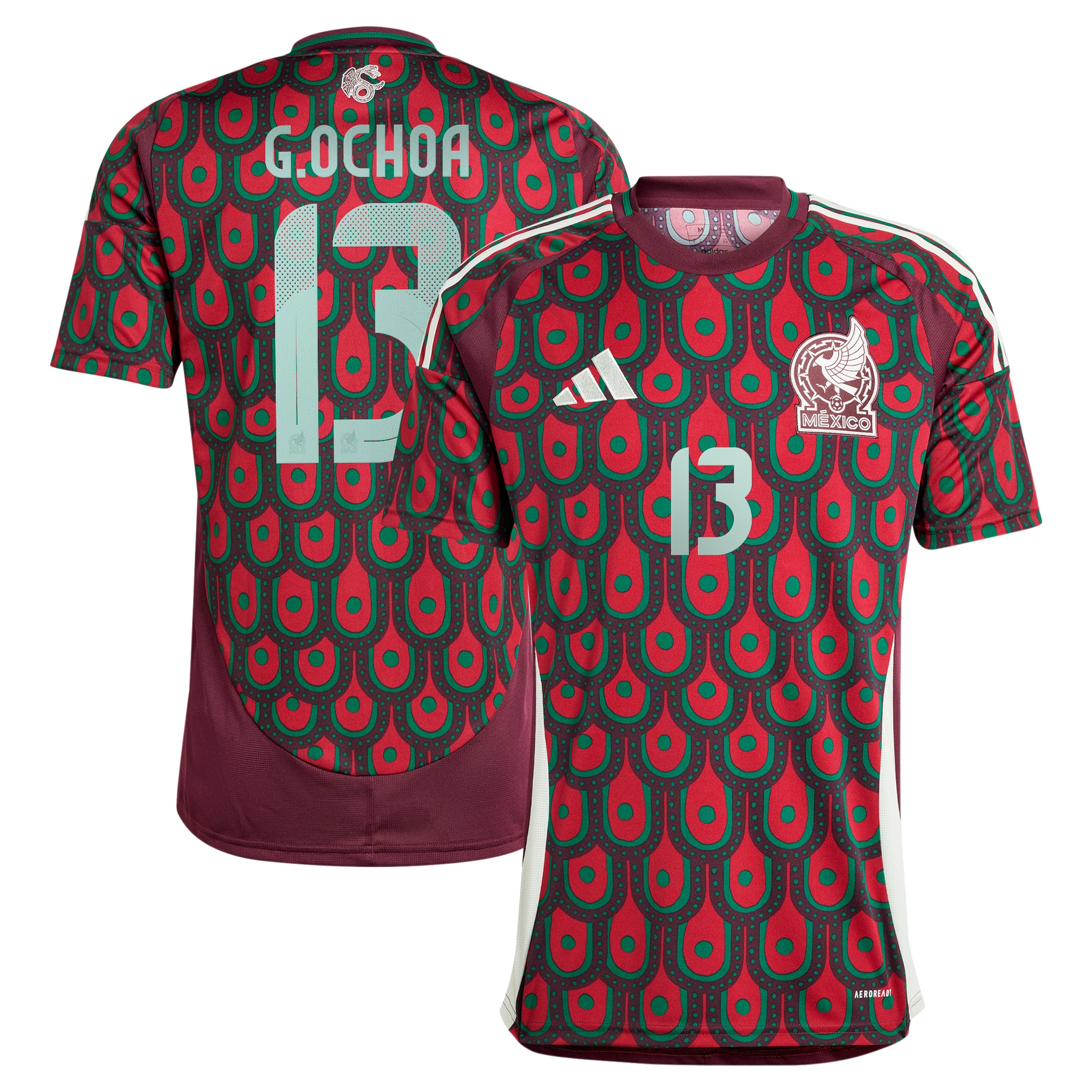 guillermo ochoa mexico national team adidas 2024 home replica player jersey – burgundy Collection – Brazil World Cup Jerseys and T-Shirts