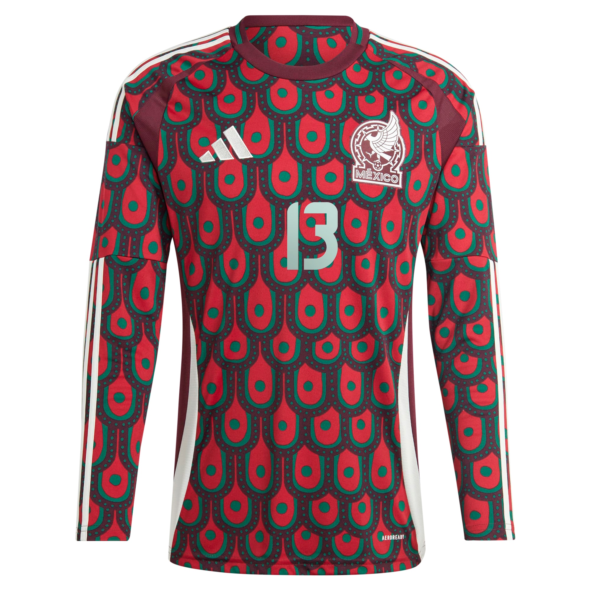 guillermo ochoa mexico national team adidas 2024 home replica player long sleeve jersey – burgundy Collection – Brazil World Cup Jerseys and T-Shirts