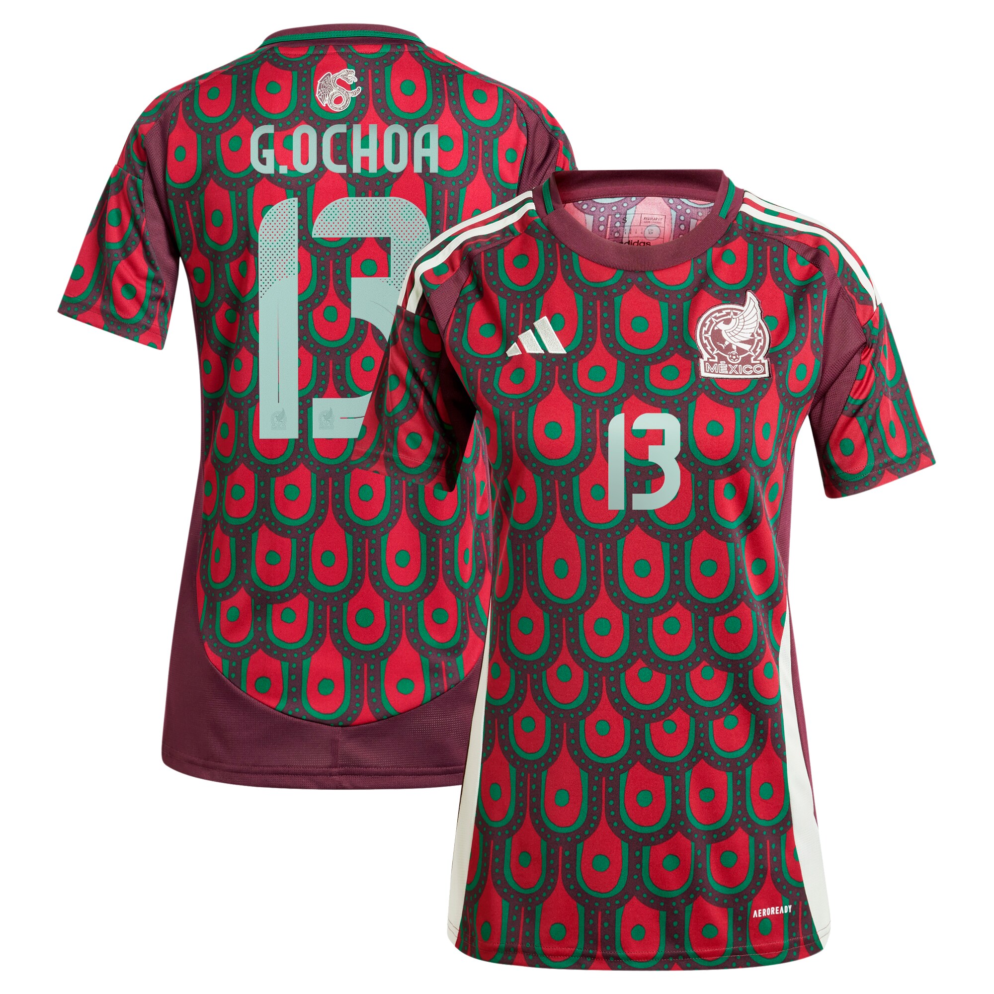 guillermo ochoa mexico national team adidas women8217s 2024 home replica player jersey – burgundy Collection – Brazil World Cup Jerseys and T-Shirts