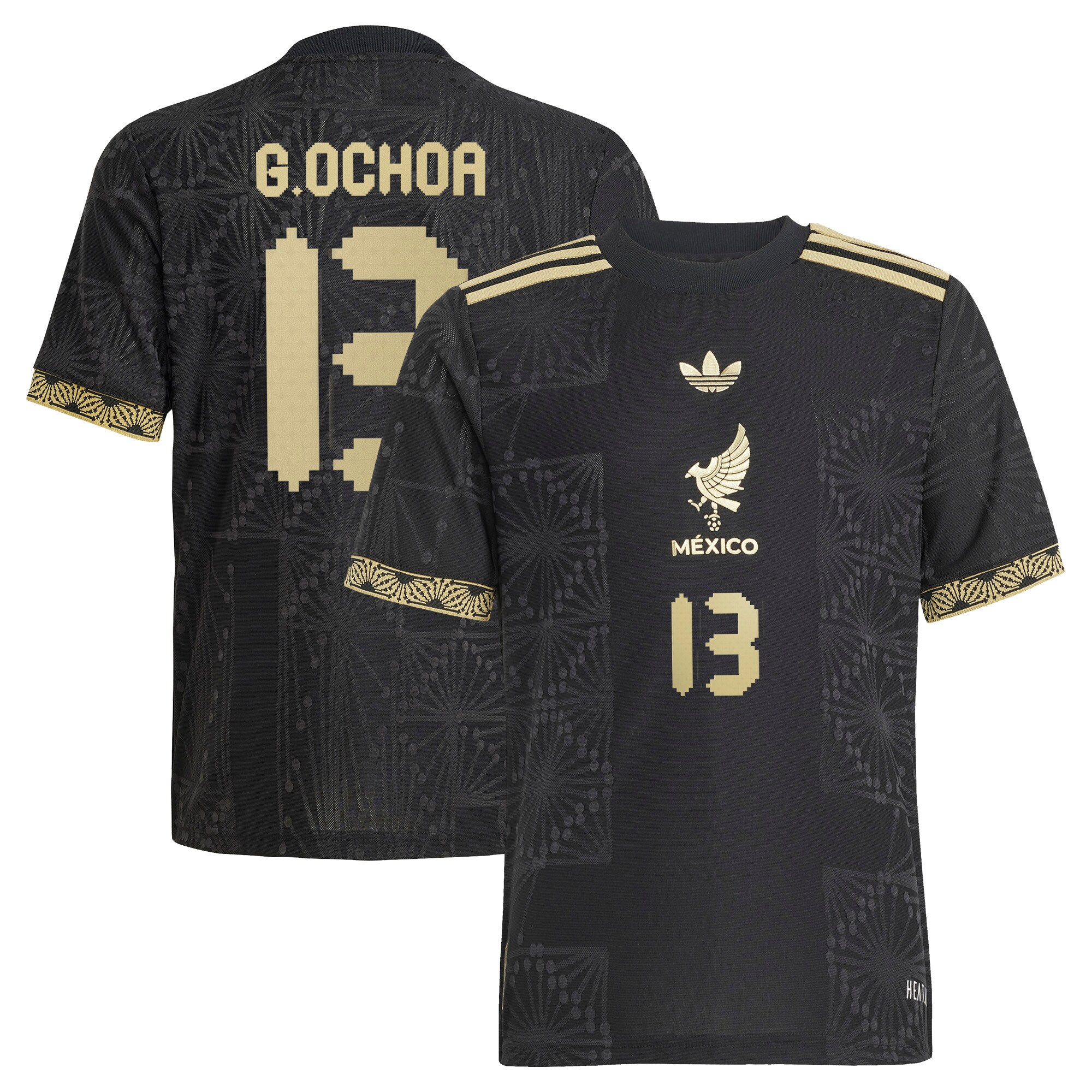 guillermo ochoa mexico national team adidas youth 2025 third authentic player jersey – black Collection – Brazil World Cup Jerseys and T-Shirts