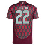 hirving lozano mexico national team adidas 2024 home authentic player jersey – burgundy Collection – Brazil World Cup Jerseys and T-Shirts