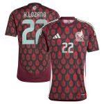 hirving lozano mexico national team adidas 2024 home replica player jersey – burgundy Collection – Brazil World Cup Jerseys and T-Shirts