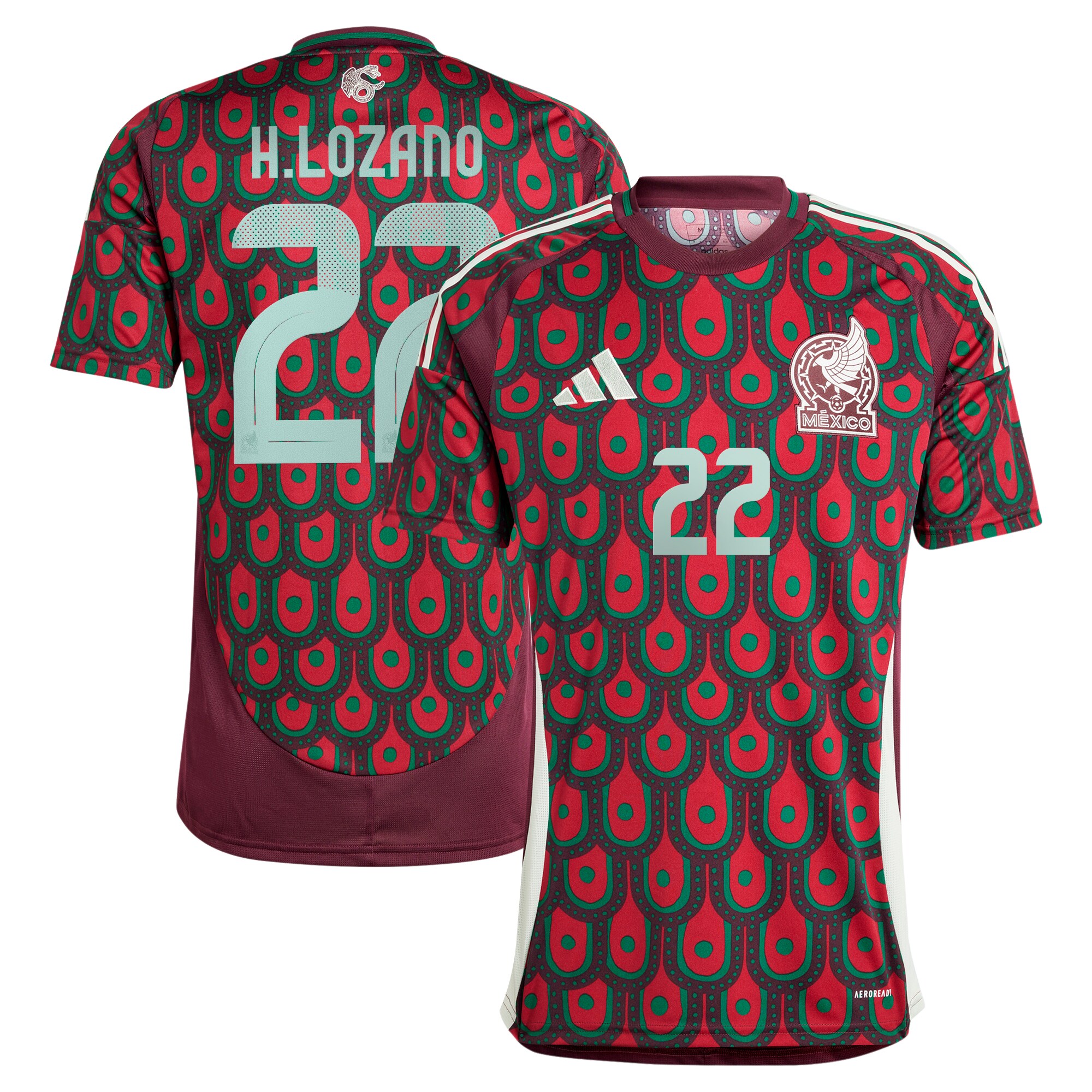 hirving lozano mexico national team adidas 2024 home replica player jersey – burgundy Collection – Brazil World Cup Jerseys and T-Shirts