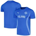 iceland national team puma 2024 pre-match jersey – blue Collection – Brazil World Cup Jerseys and T-Shirts