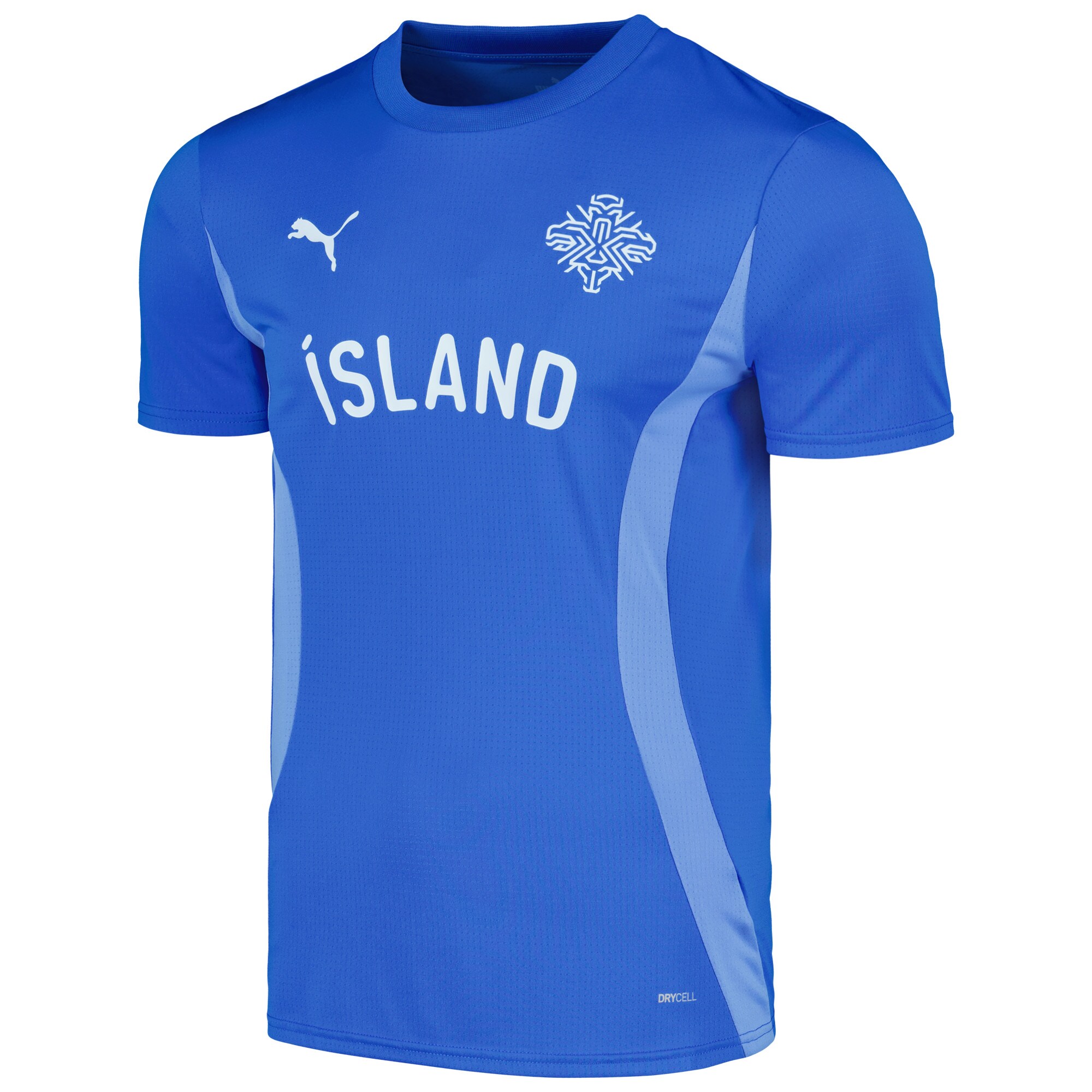 iceland national team puma 2024 pre-match jersey – blue Collection – Brazil World Cup Jerseys and T-Shirts