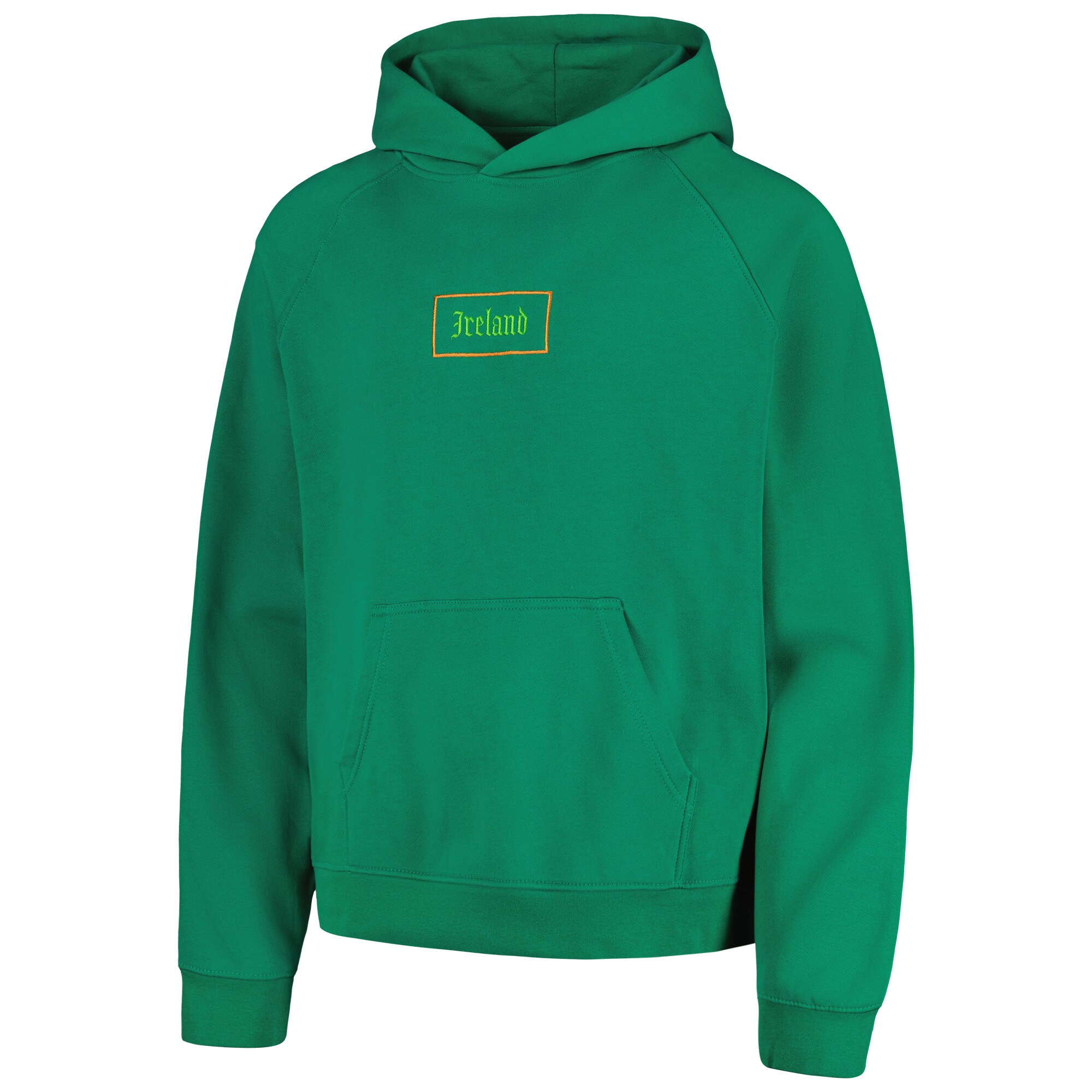 ireland national team old english oversized raglan pullover hoodie – green Collection – Brazil World Cup Jerseys and T-Shirts