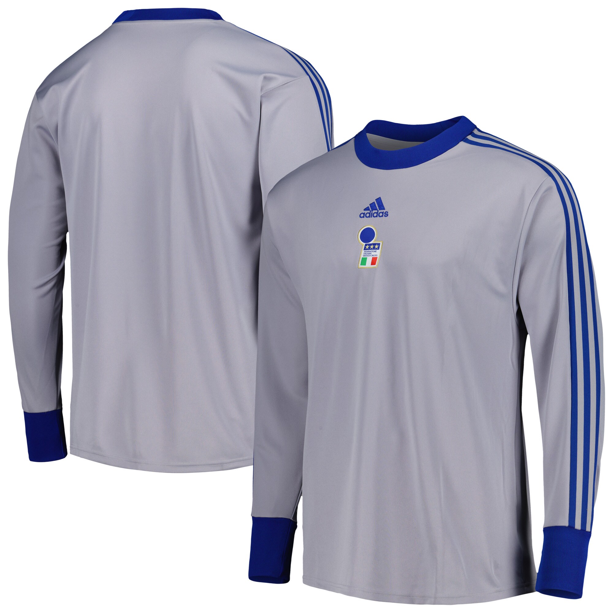 italy national team adidas authentic football icon goalkeeper jersey – gray Collection – Brazil World Cup Jerseys and T-Shirts