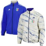 italy national team adidas team logo anthem reversible full-zip jacket – white Collection – Brazil World Cup Jerseys and T-Shirts