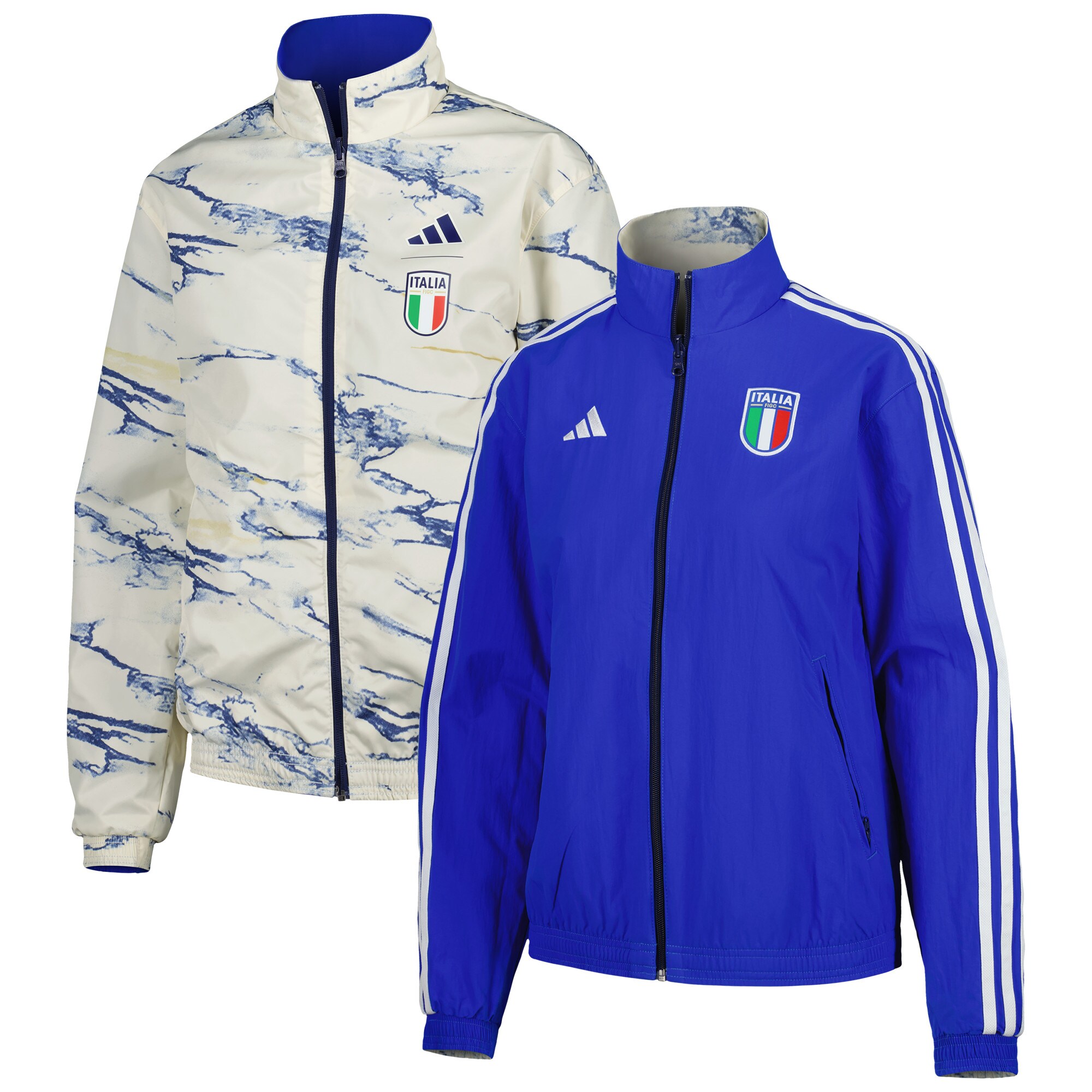 italy national team adidas women8217s anthem reversible full-zip jacket – blue Collection – Brazil World Cup Jerseys and T-Shirts