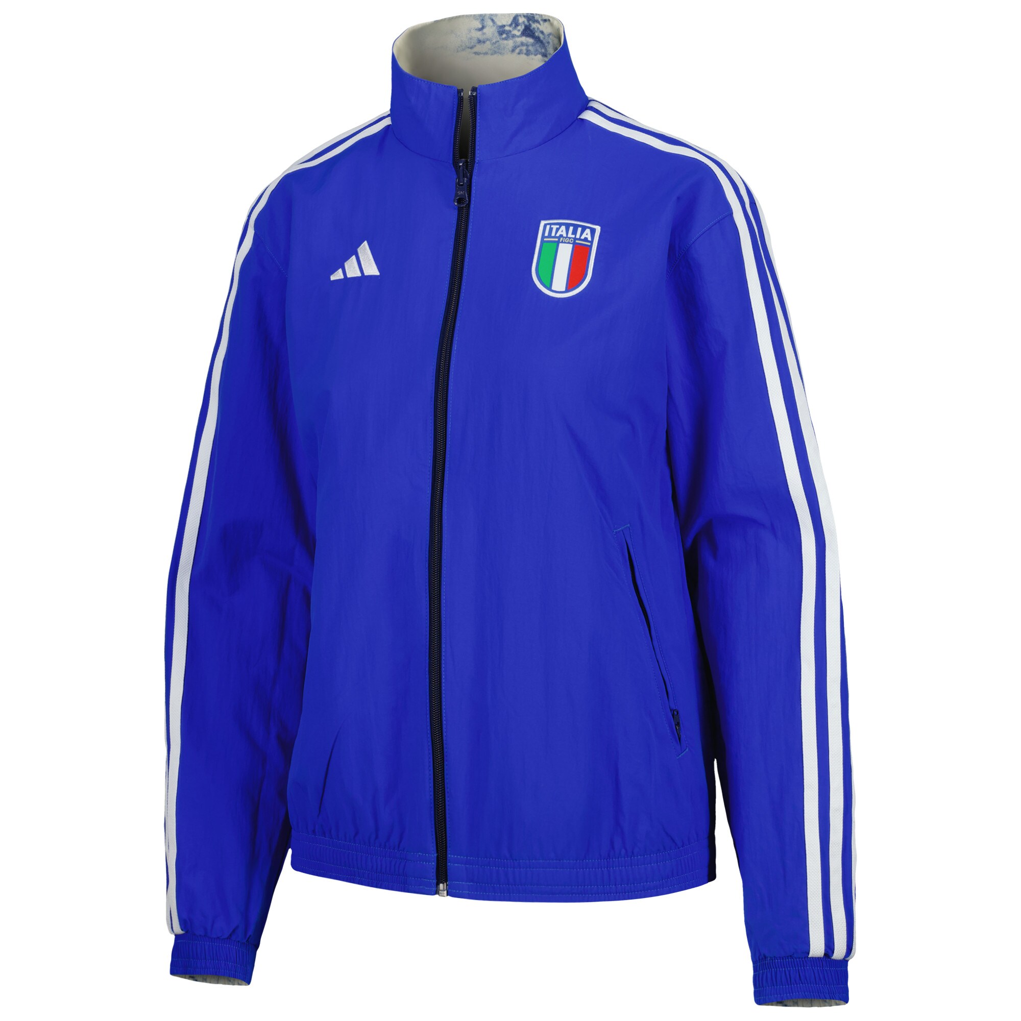 italy national team adidas women8217s anthem reversible full-zip jacket – blue Collection – Brazil World Cup Jerseys and T-Shirts