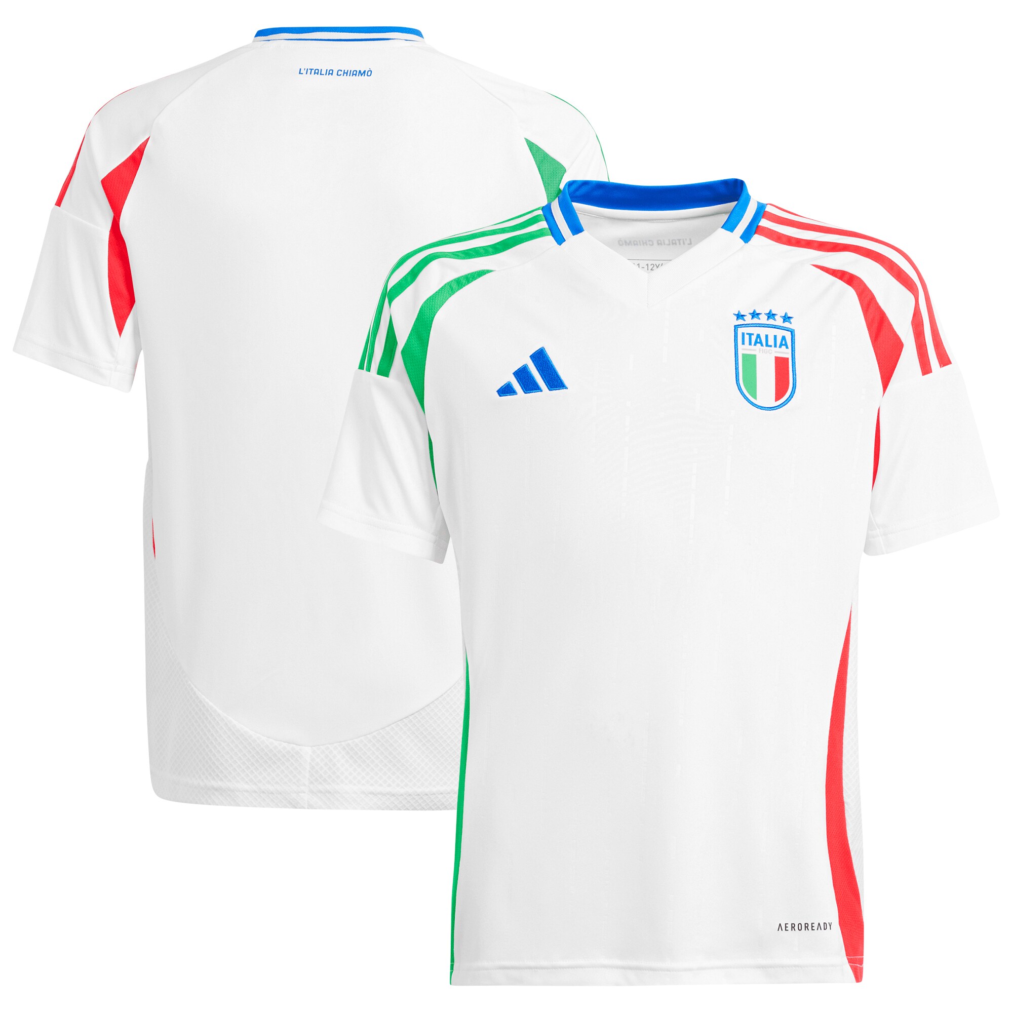 italy national team adidas youth 2024 away replica jersey – white Collection – Brazil World Cup Jerseys and T-Shirts