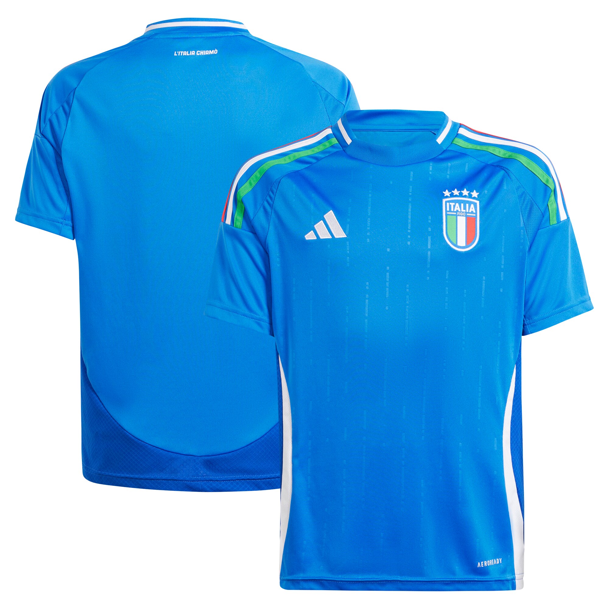 italy national team adidas youth 2024 home replica jersey – blue Collection – Brazil World Cup Jerseys and T-Shirts