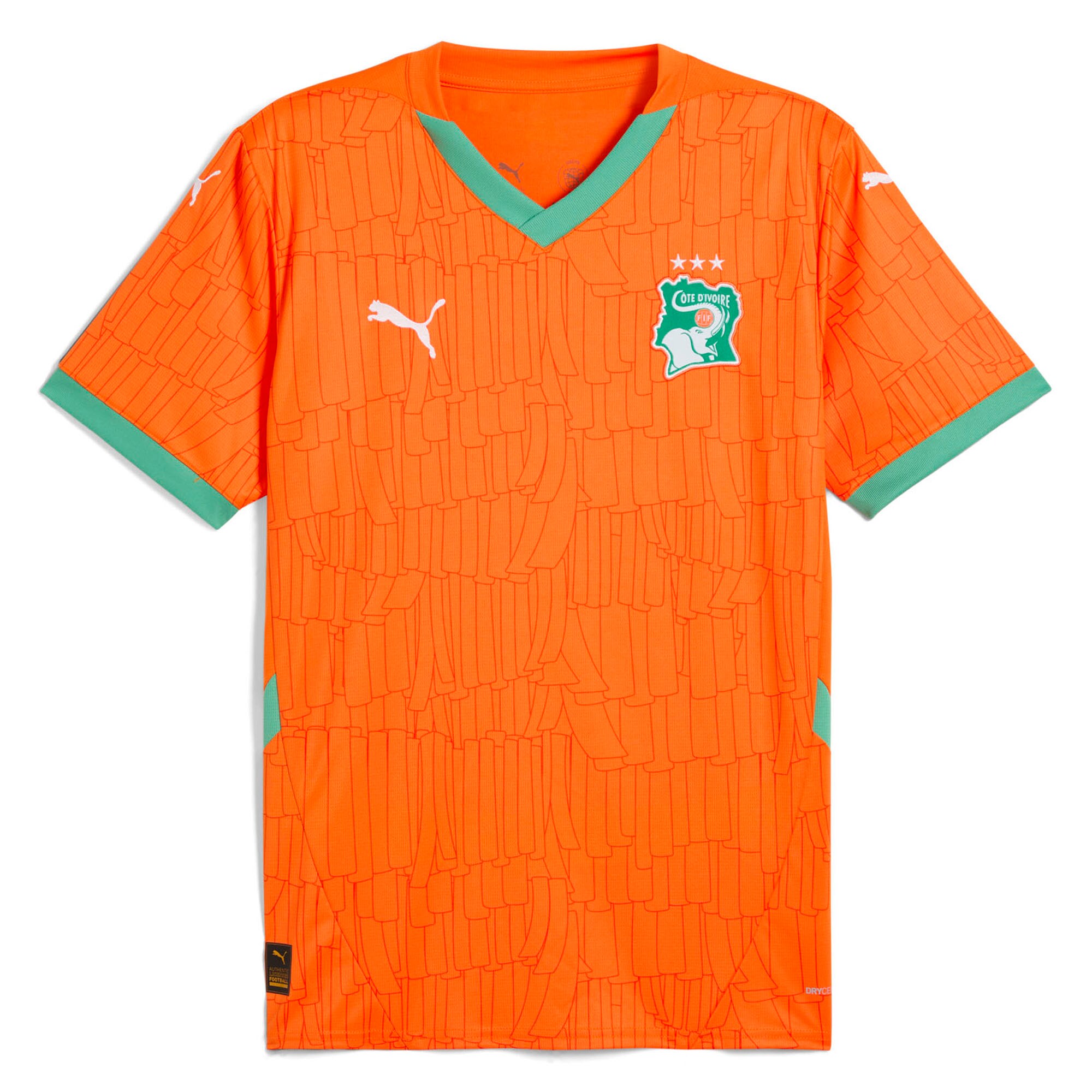 ivory coast national team puma 2025 home replica jersey – orange Collection – Brazil World Cup Jerseys and T-Shirts