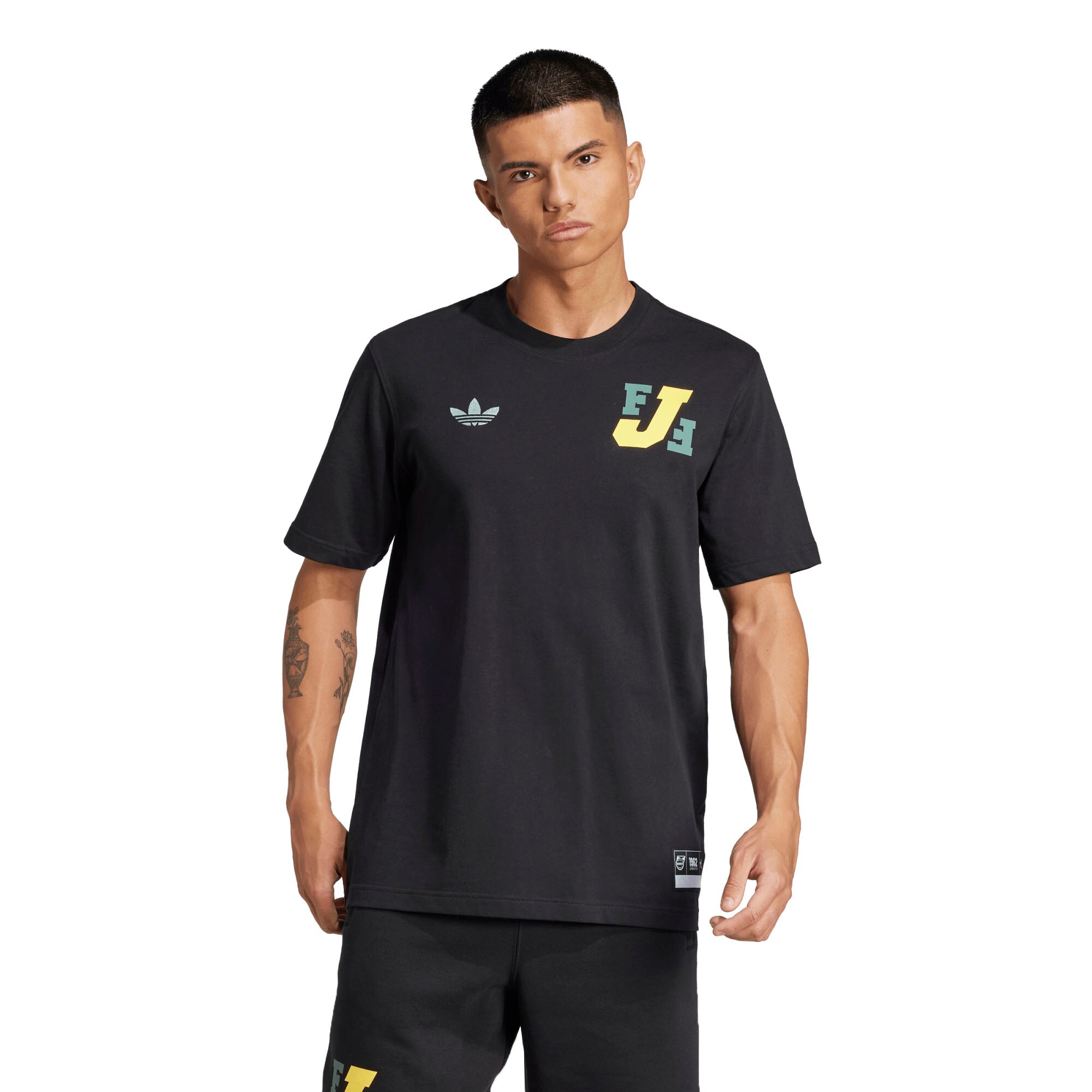 jamaica national team adidas varsity pack t-shirt – black Collection – Brazil World Cup Jerseys and T-Shirts