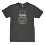 julián Álvarez argentina national team 1863fc player retro tri-blend t-shirt – heather black Collection – Brazil World Cup Jerseys and T-Shirts