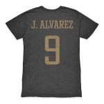 julián Álvarez argentina national team 1863fc player retro tri-blend t-shirt – heather black Collection – Brazil World Cup Jerseys and T-Shirts