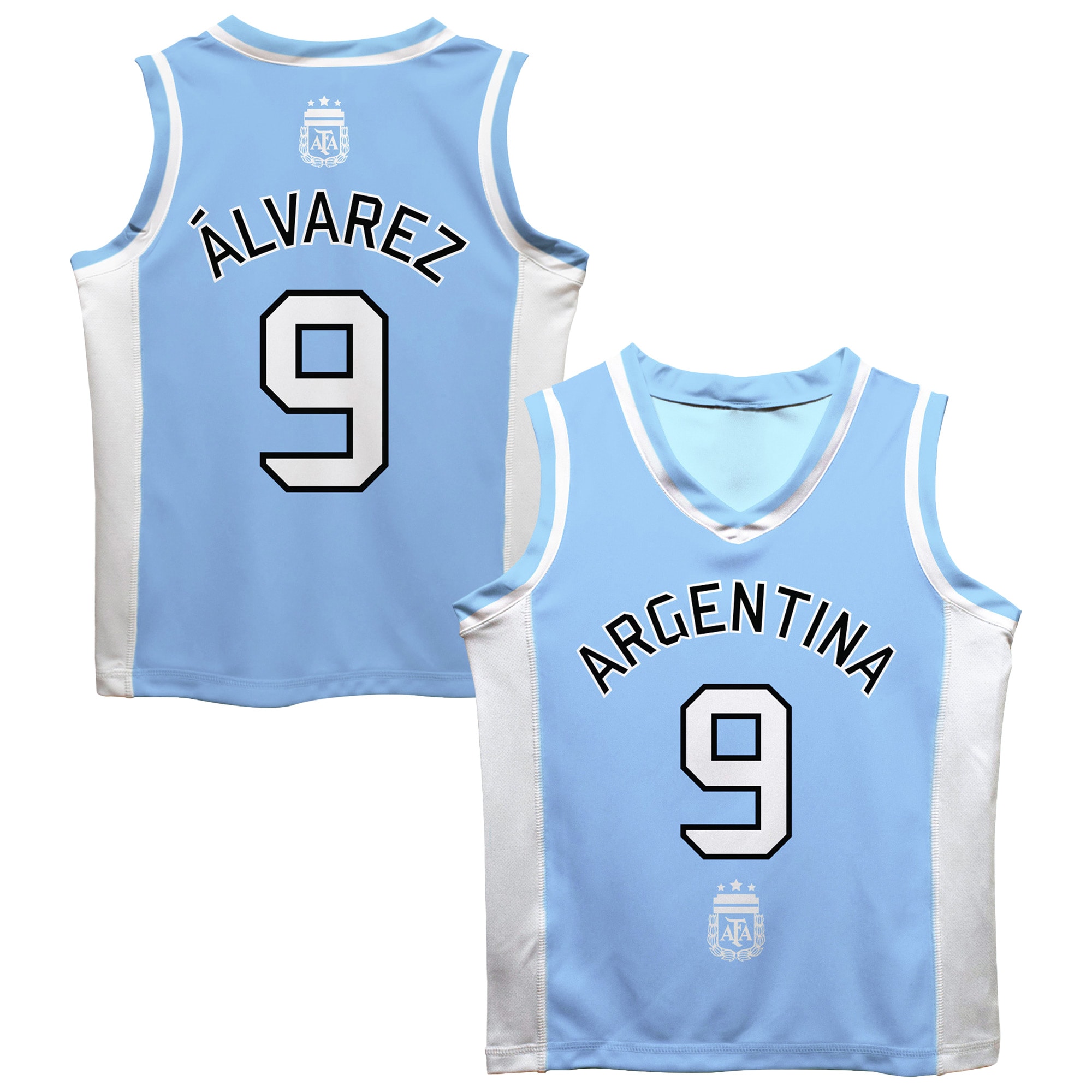 julián Álvarez argentina national team vive la fete mesh basketball jersey – light blue Collection – Brazil World Cup Jerseys and T-Shirts