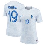 karim benzema france national team nike women8217s 202223 away breathe stadium replica player jersey – white Collection – Brazil World Cup Jerseys and T-Shirts