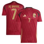 kevin de bruyne belgium national team adidas 2024 home replica player jersey – burgundy Collection – Brazil World Cup Jerseys and T-Shirts