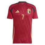 kevin de bruyne belgium national team adidas 2024 home replica player jersey – burgundy Collection – Brazil World Cup Jerseys and T-Shirts