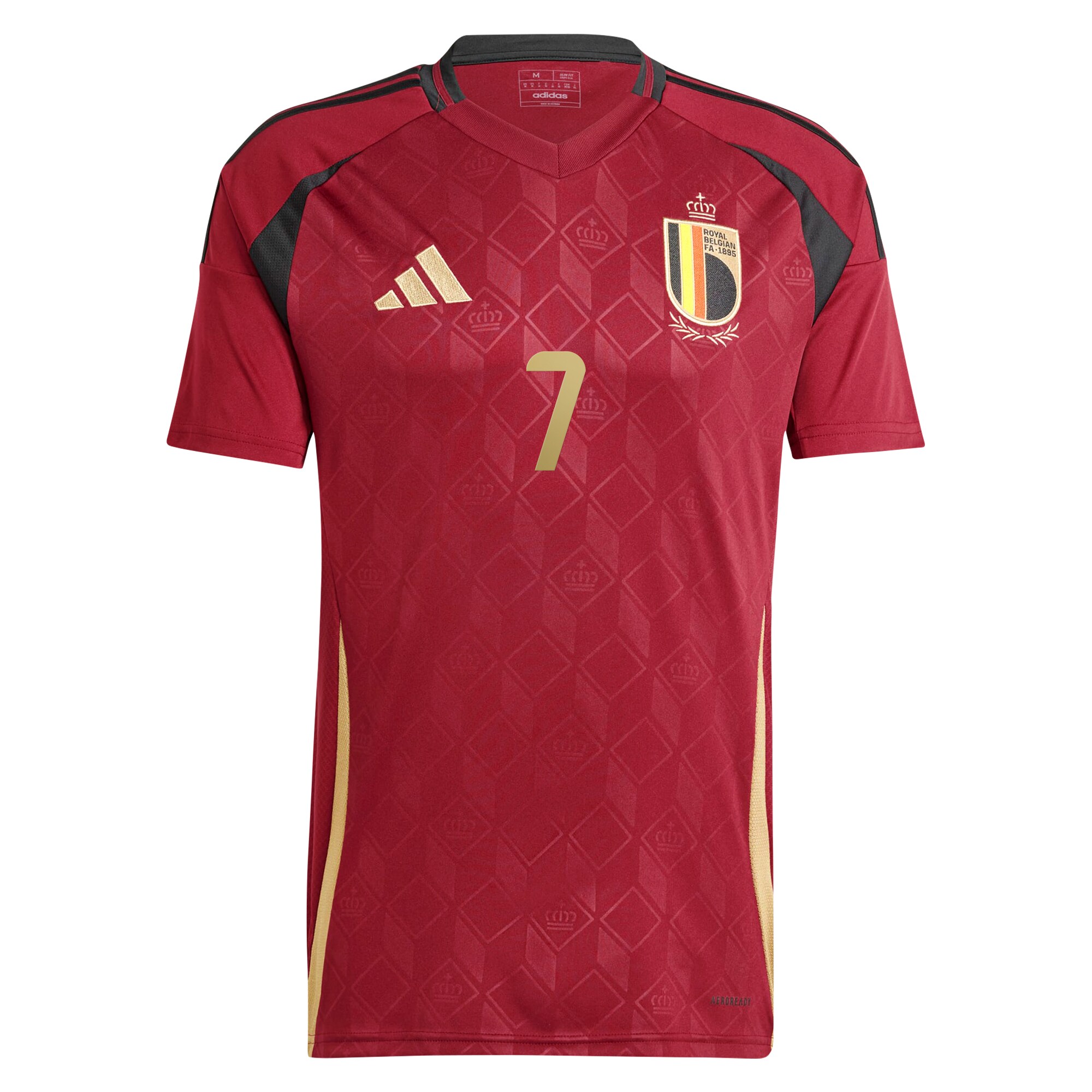 kevin de bruyne belgium national team adidas 2024 home replica player jersey – burgundy Collection – Brazil World Cup Jerseys and T-Shirts