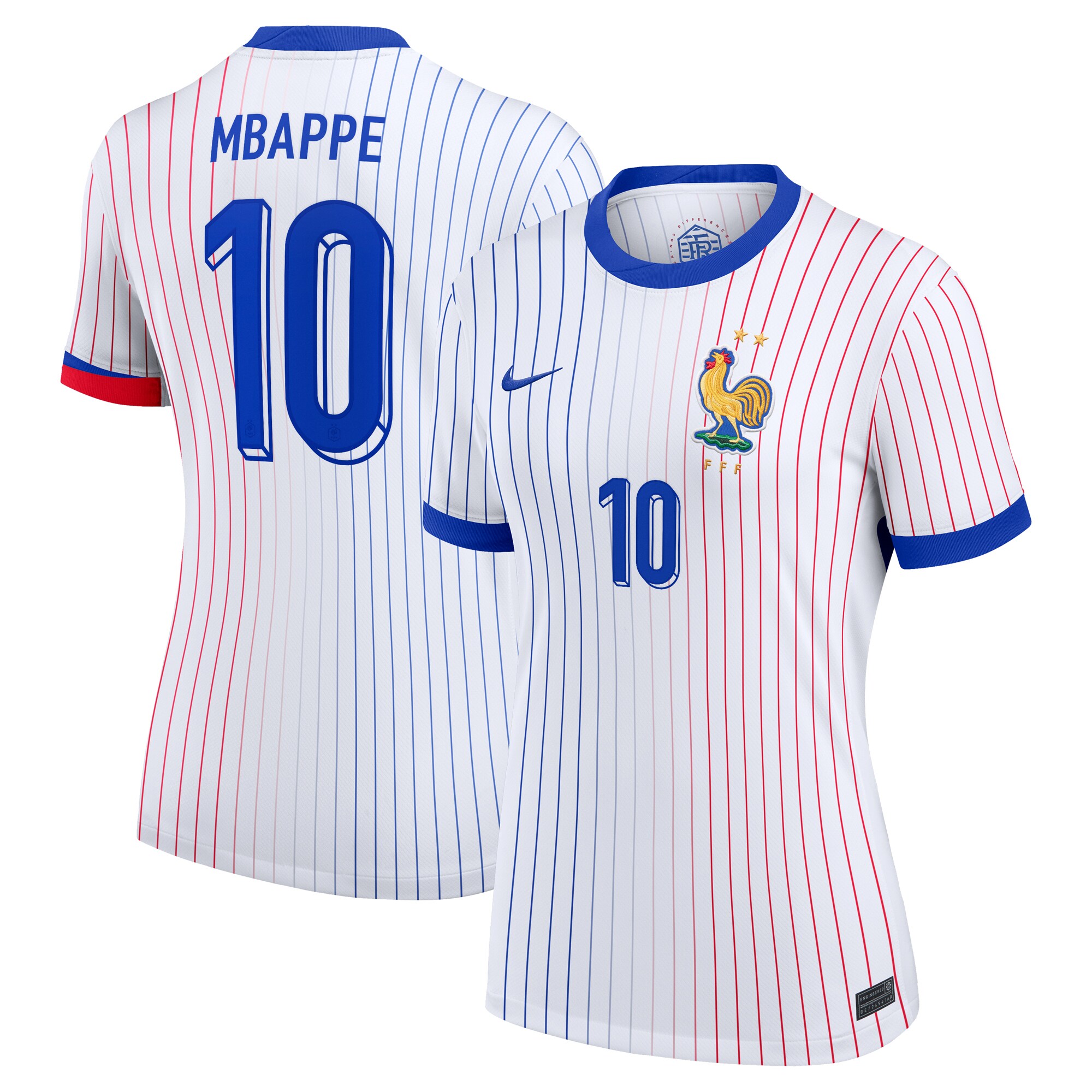 kylian mbappe france national team nike women8217s 2024 away replica jersey – white Collection – Brazil World Cup Jerseys and T-Shirts