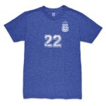 lautaro martinez argentina national team 1863fc retro player tri-blend t-shirt – blue Collection – Brazil World Cup Jerseys and T-Shirts