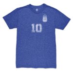 lionel messi argentina national team 1863fc retro name amp number tri-blend t-shirt – blue Collection – Brazil World Cup Jerseys and T-Shirts