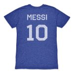 lionel messi argentina national team 1863fc retro name amp number tri-blend t-shirt – blue Collection – Brazil World Cup Jerseys and T-Shirts
