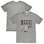 lionel messi argentina national team 1863fc snapshot tri-blend t-shirt – heather gray Collection – Brazil World Cup Jerseys and T-Shirts