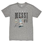 lionel messi argentina national team 1863fc snapshot tri-blend t-shirt – heather gray Collection – Brazil World Cup Jerseys and T-Shirts