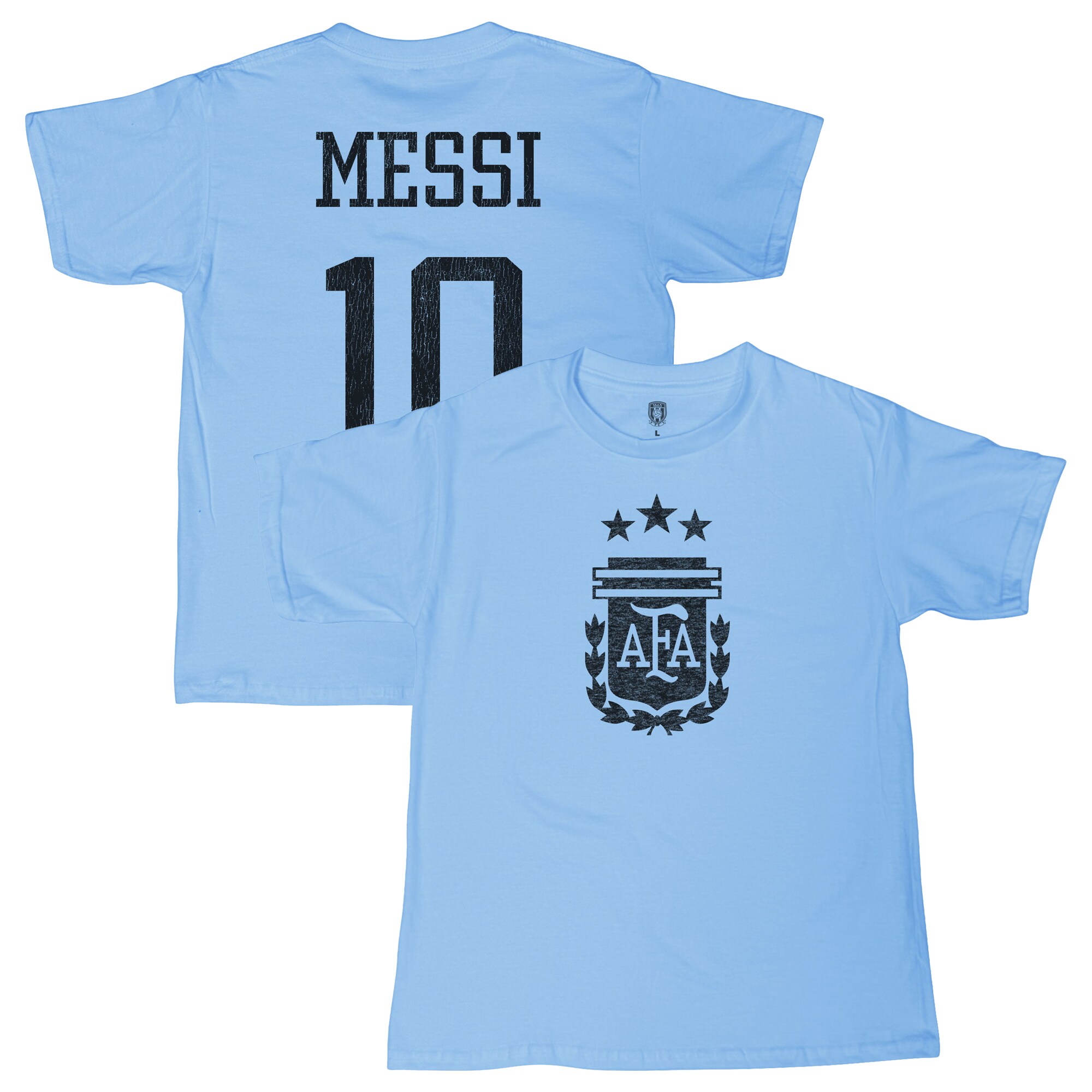 lionel messi argentina national team 1863fc youth name amp number t-shirt – light blue Collection – Brazil World Cup Jerseys and T-Shirts