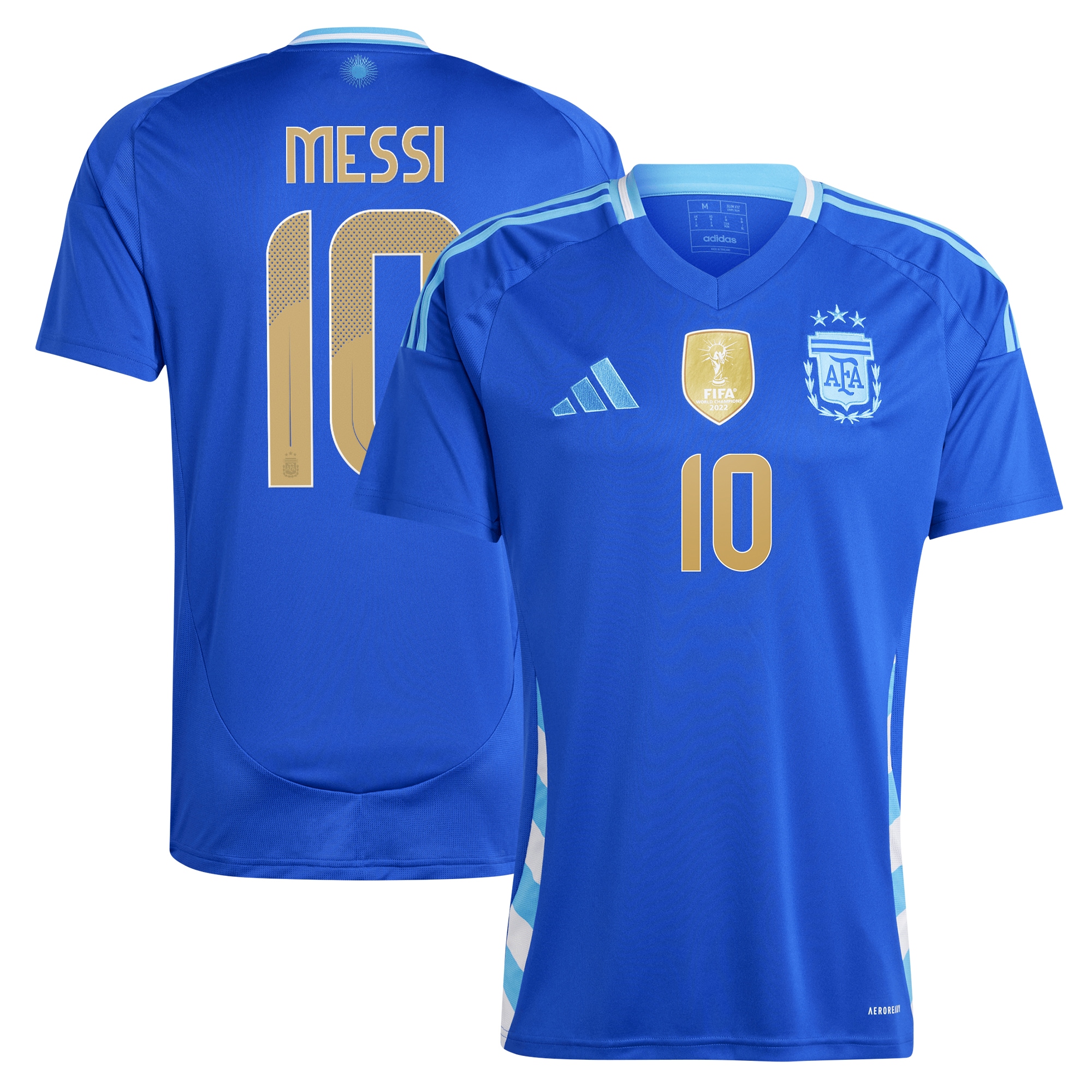 lionel messi argentina national team adidas 2024 away replica player jersey – blue Collection – Brazil World Cup Jerseys and T-Shirts