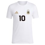 lionel messi argentina national team adidas name amp number t-shirt – white Collection – Brazil World Cup Jerseys and T-Shirts
