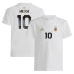 lionel messi argentina national team adidas youth name amp number t-shirt – white Collection – Brazil World Cup Jerseys and T-Shirts