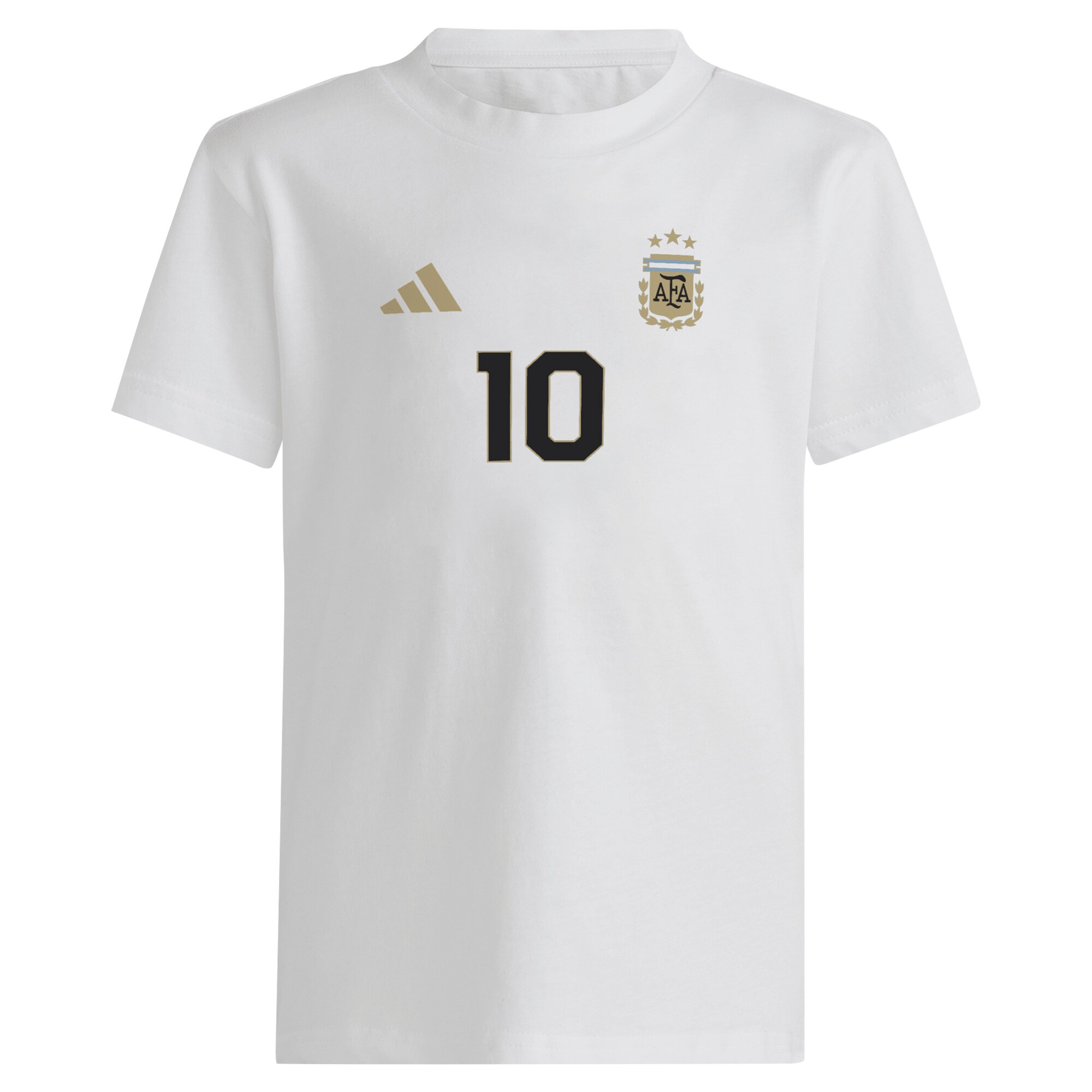 lionel messi argentina national team adidas youth name amp number t-shirt – white Collection – Brazil World Cup Jerseys and T-Shirts