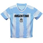 lionel messi argentina national team vive la fete toddler painted stripes football jersey – light blue Collection – Brazil World Cup Jerseys and T-Shirts