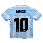 lionel messi argentina national team vive la fete toddler painted stripes football jersey – light blue Collection – Brazil World Cup Jerseys and T-Shirts