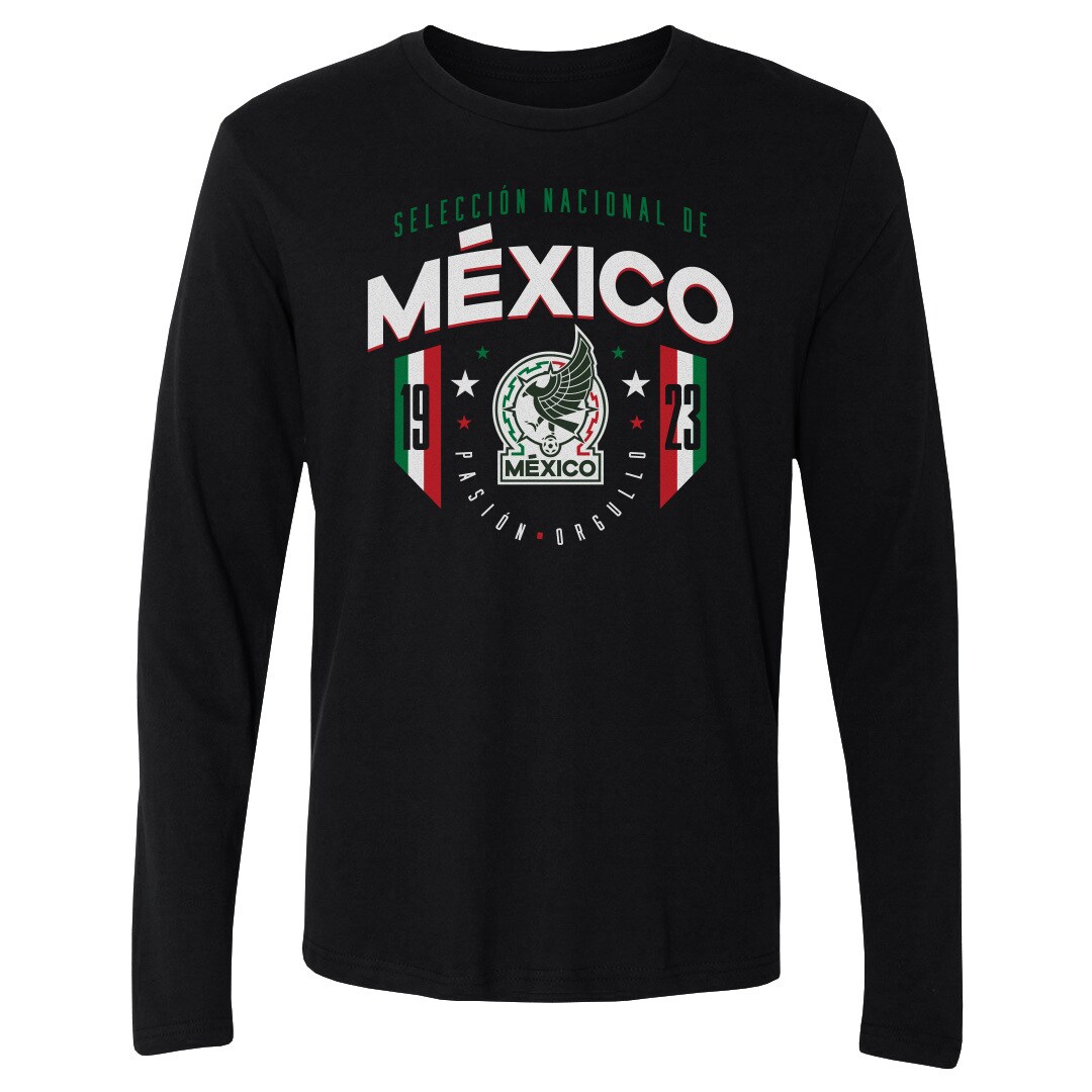 mexico national team 500 level 1923 long sleeve t-shirt – black Collection – Brazil World Cup Jerseys and T-Shirts
