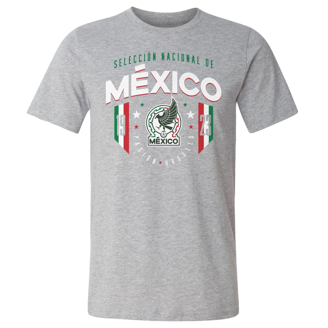 mexico national team 500 level 1923 t-shirt – heather gray Collection – Brazil World Cup Jerseys and T-Shirts
