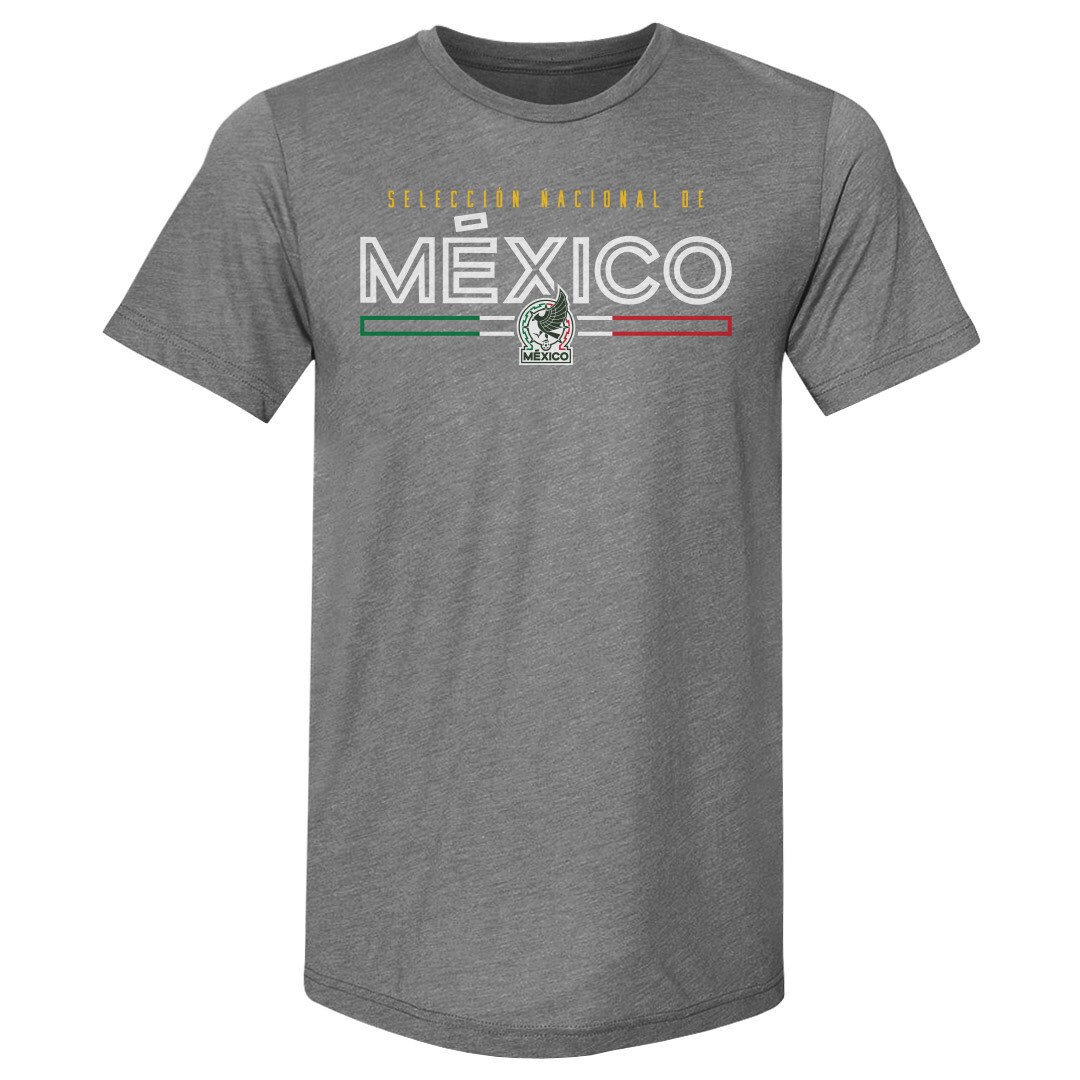 mexico national team 500 level inline premium tri-blend t-shirt – gray Collection – Brazil World Cup Jerseys and T-Shirts