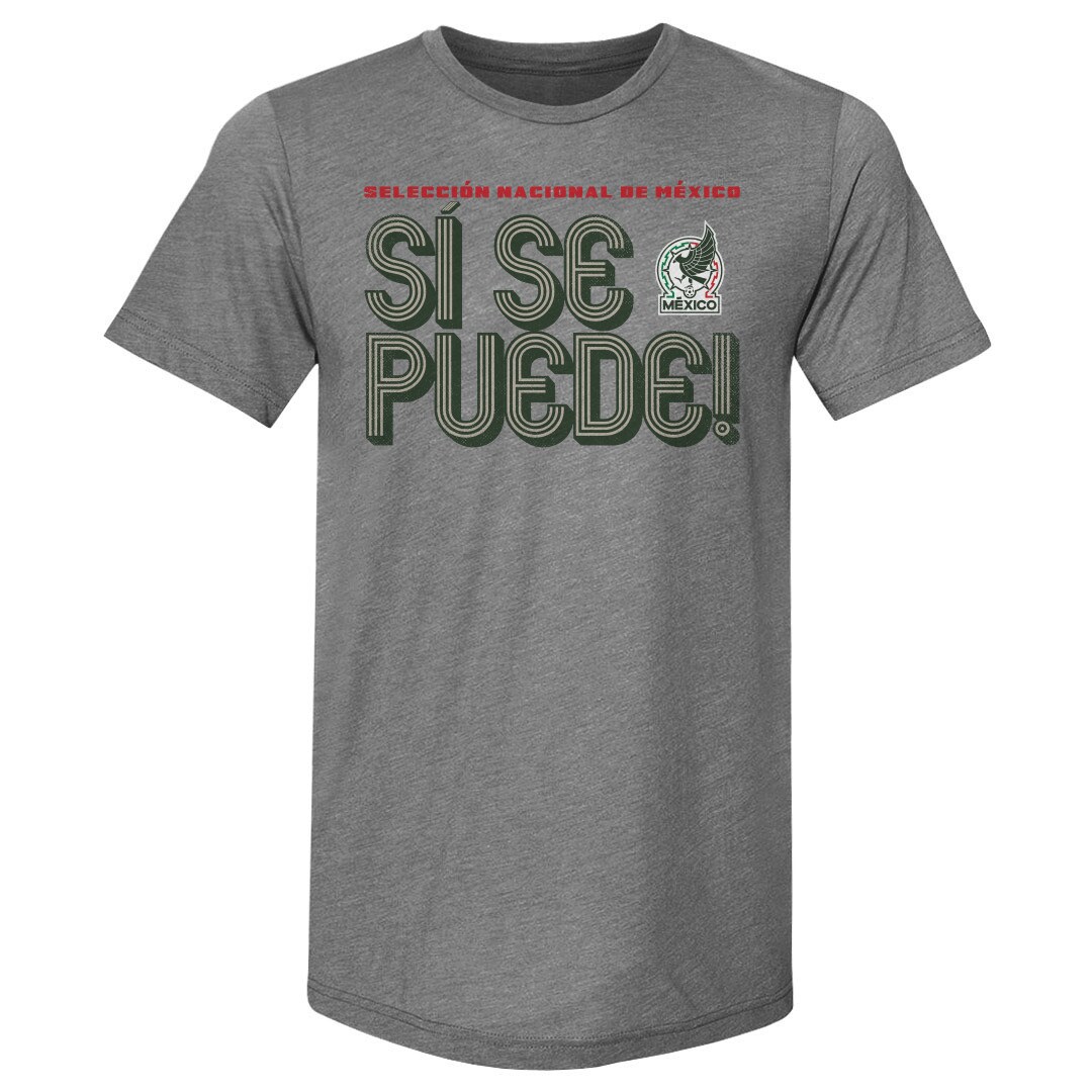 mexico national team 500 level si se puede inline bold premium tri-blend t-shirt – gray Collection – Brazil World Cup Jerseys and T-Shirts