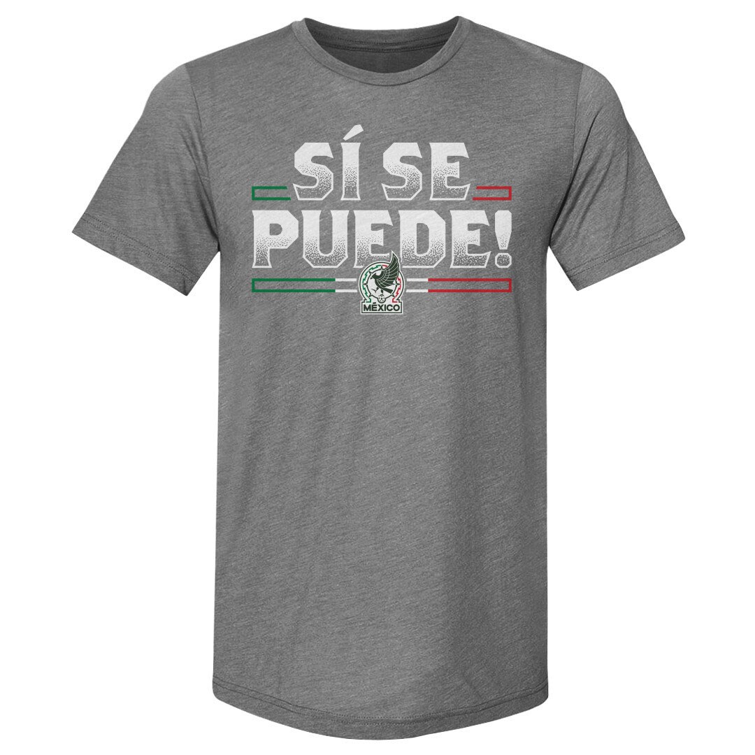 mexico national team 500 level si se puede premium tri-blend t-shirt – gray Collection – Brazil World Cup Jerseys and T-Shirts