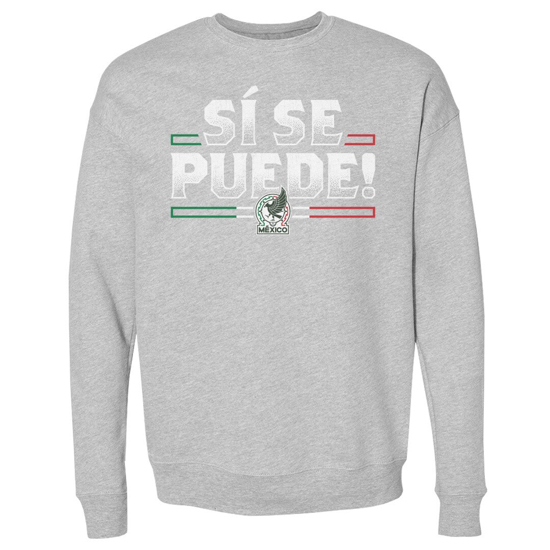 mexico national team 500 level si se puede pullover sweatshirt – heather gray Collection – Brazil World Cup Jerseys and T-Shirts